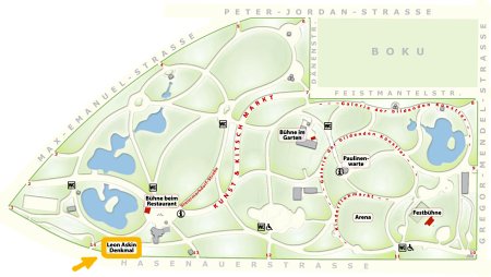 Denkmal Türkenschanzpark - Lageplan